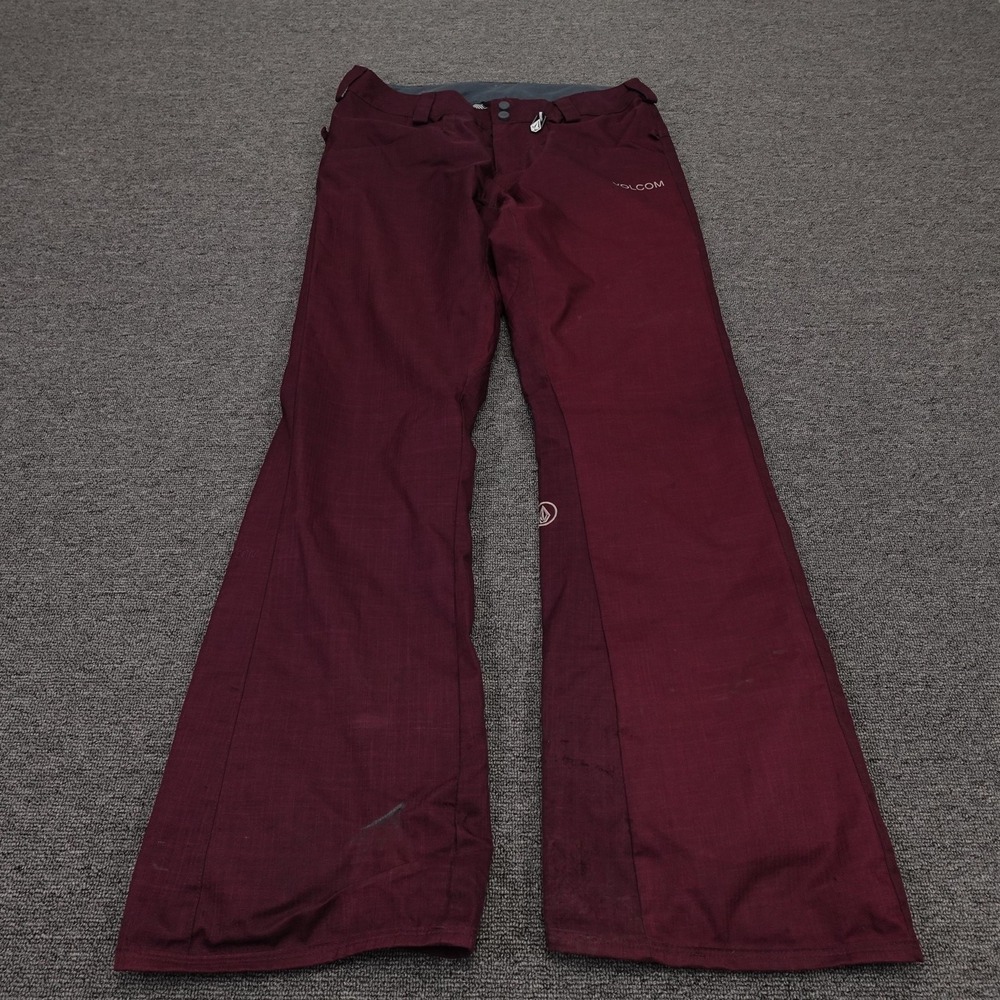 Volcom Snow Pants‎ Mens Small 32x32 Red Modern Straight Waterproof Ski Snowboard